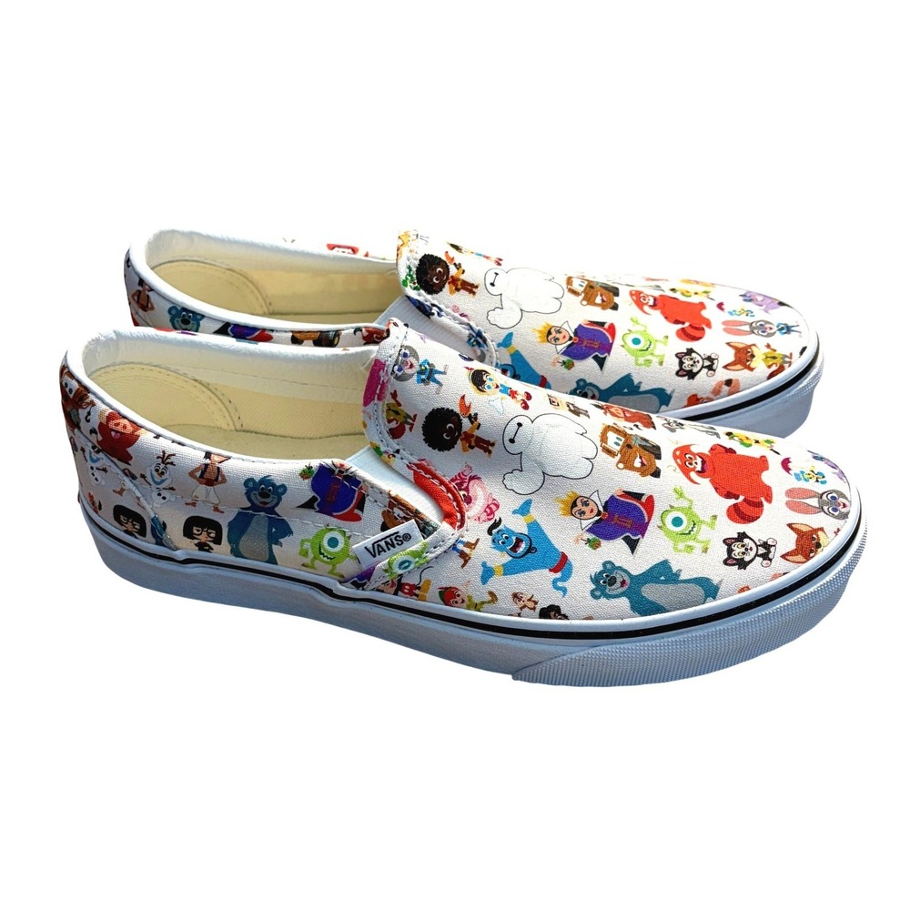 Disney x Vans Disney 100 Custom slip on Vans Women's size 8.5 NEW